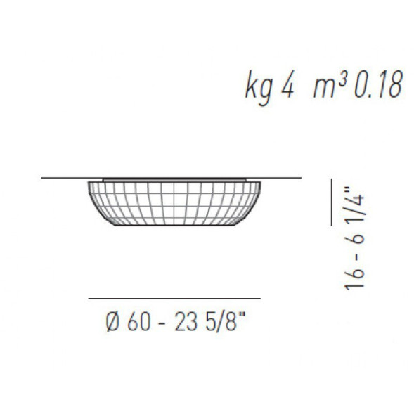 Потолочный светильник Axo Light PL BEL 060 PLBEL060E27BLXX