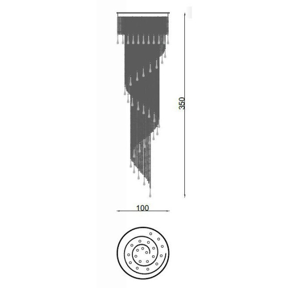 Потолочный светильник IlParalume MARINA 5530 2017/BR/SV