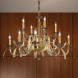Люстра Euroluce Nuage L8+4 Gold Amber