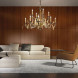 Люстра Euroluce Nuage L8+4 Gold Amber