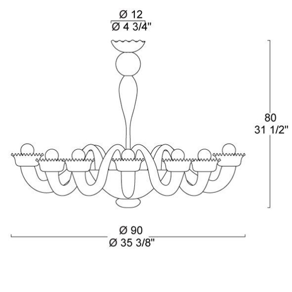 Люстра MURANOdue Gallery Serenissima L12 0000773