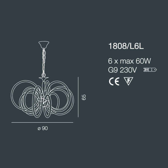 Подвесной светильник Bellart Vogue 1808/L6L 05/V01