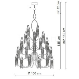 Люстра Patrizia Garganti Moulin Rouge PG306