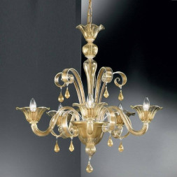Люстра Vetri Lamp 907/5 Oro 24Kt