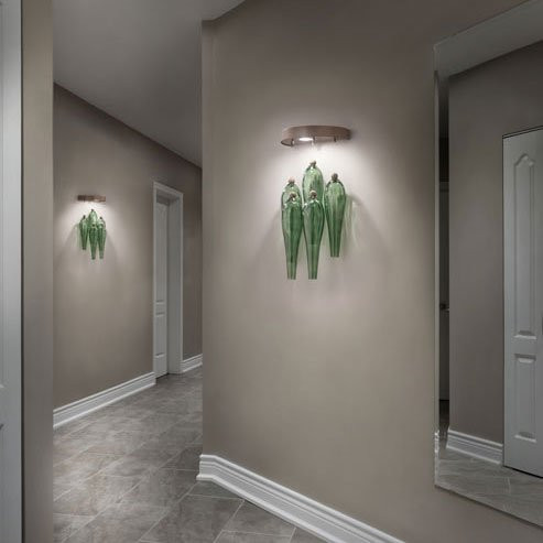 Настенный светильник Euroluce Abstract AP1/5 Gray Viridian