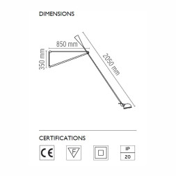 Настенно-потолочный светильник Flos 265 White A0300009