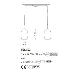 Подвесной светильник Morosini Egg SO2 0161SO04BLIN