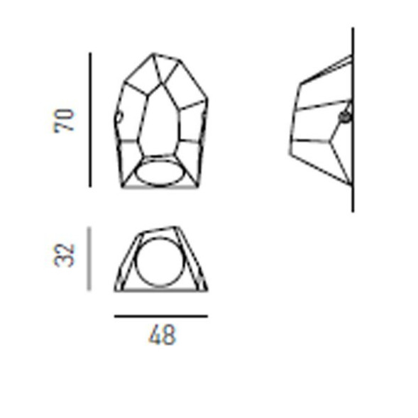 Настенный светильник Axo light Asperitas WALL LAMP 304 05