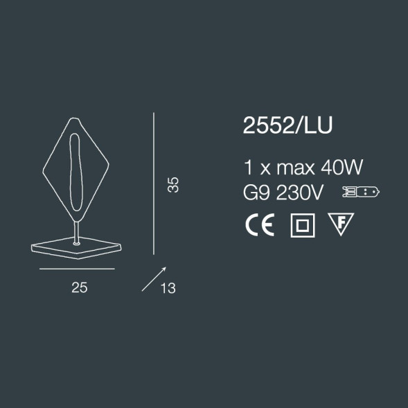 Настольная лампа Bellart Alaska 2552/LU 04/V03