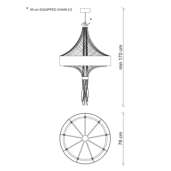 Люстра Baga Bespoke Stravagante ST03 M18 | T13 cat. C