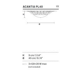 Потолочный светильник Masiero Acantia PL40 V95