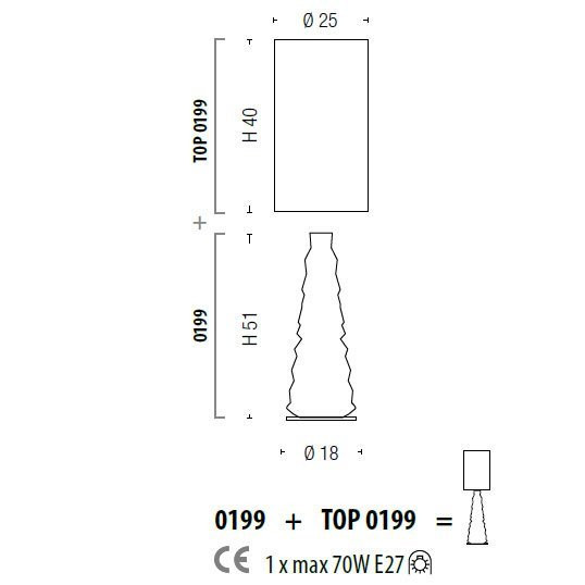 Настольная лампа Sylcom Chaotic 0199 FU + TOP 0199 AVO