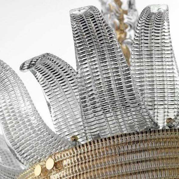 Подвесной светильник Beby Group Milano Deco 8030B01 Light gold Transparent Glass