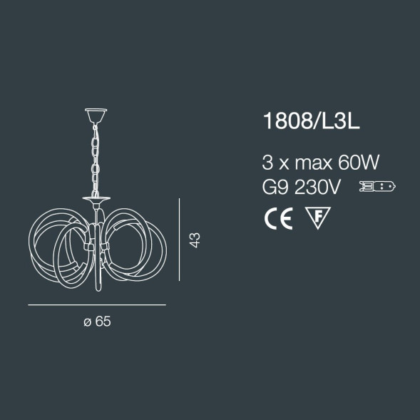 Подвесной светильник Bellart Vogue 1808/L3L 05/V16