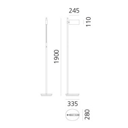 Напольный светильник Artemide Two Flags DEG8100C09L