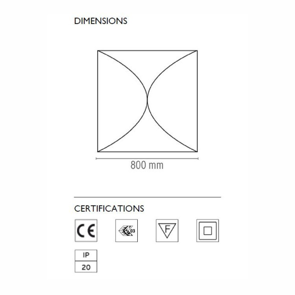 Настенно-потолочный светильник Flos Ariette 1 F0400009