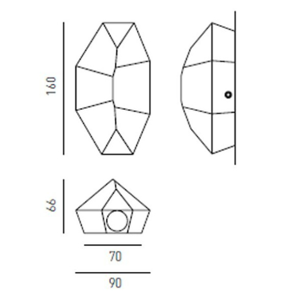 Бра Axo light Fragmenta FRAGMENTA WALL LAMP 305 05