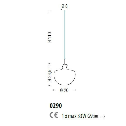Подвесной светильник Sylcom Aphros 0290 GRY