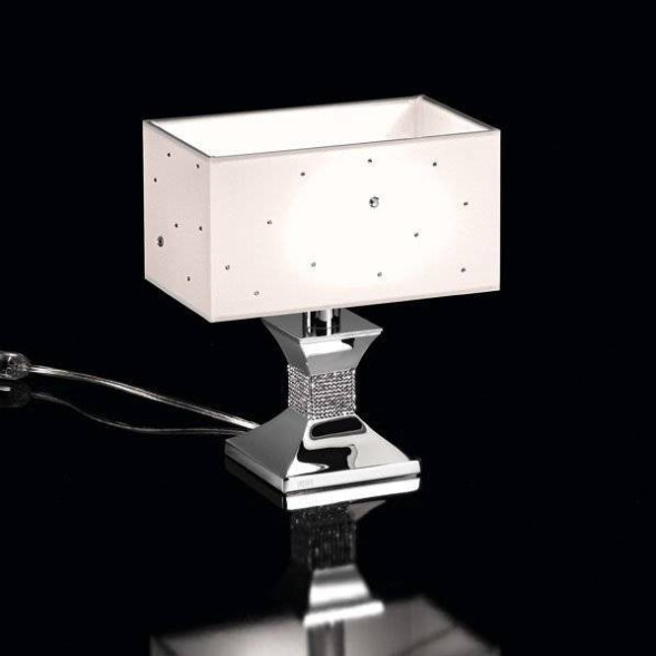 Настольная лампа Beby Group Crystal dream 5500L02 Chrome White Swarovski