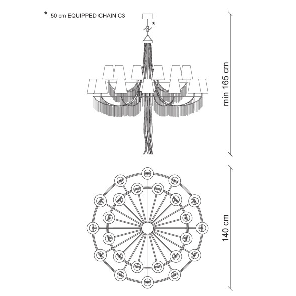 Люстра Baga Bespoke Vanitosa VN01 M06 | T16 cat.C