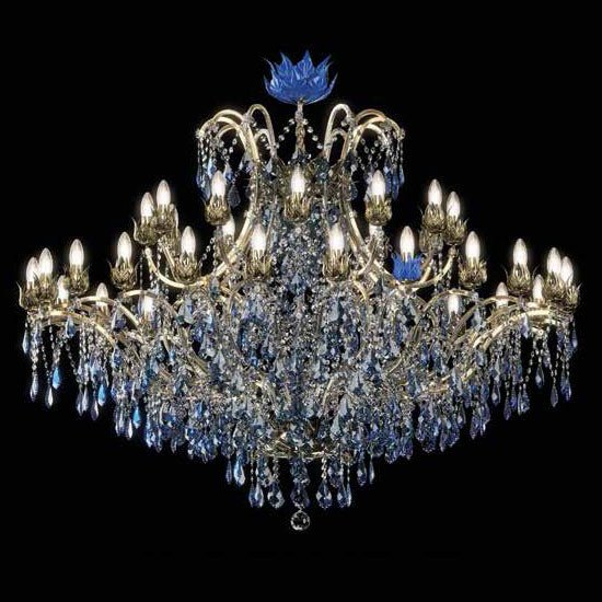 Люстра Beby Group Spiga 1810B03 Light Gold Lapis Blue