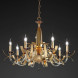 Люстра Euroluce Nuage L6 Gold Amber