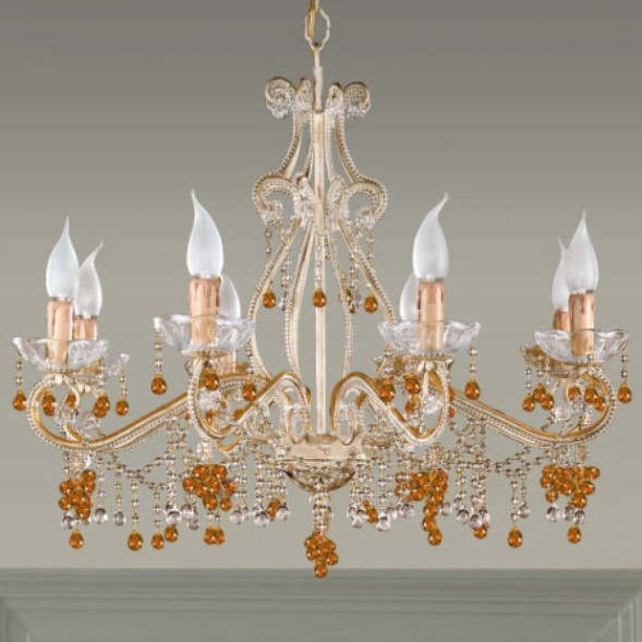 Люстра Renzo Del Ventisette &quot;Sinuosa&quot; L 13729/8 Perlinato DEC. 062