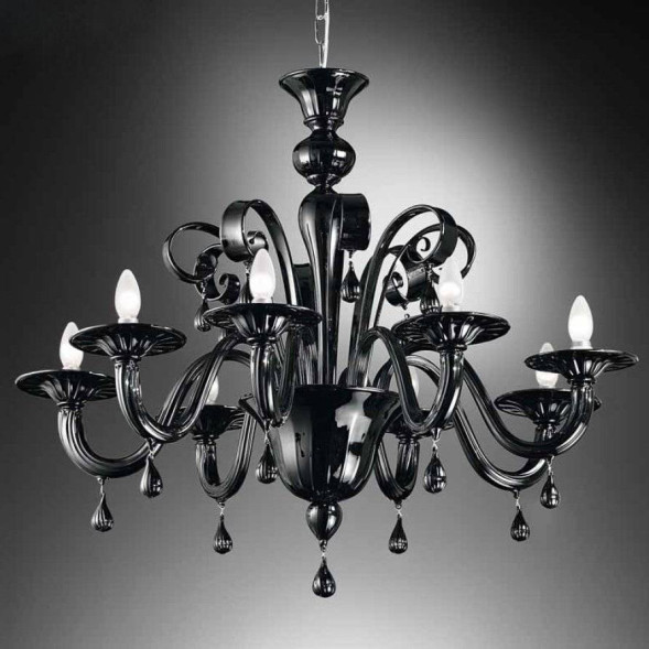 Люстра Vetri Lamp 911/8 Nero