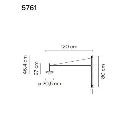 Бра Vibia Tempo 5761 18 /1B