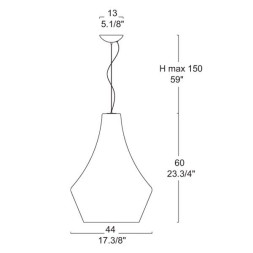 Подвесной светильник Leucos Alma 60 S 0002318