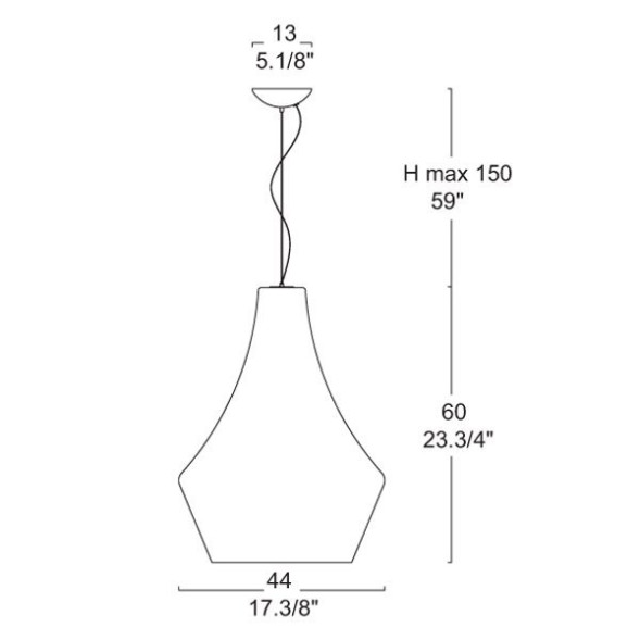 Подвесной светильник Leucos Alma 60 S 0002318