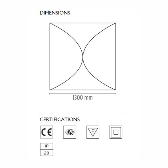 Настенно-потолочный светильник Flos Ariette 3 F0600009