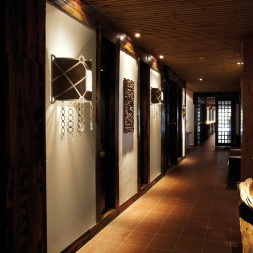 Настенный светильник Masca Vision 1877/A1 Argento patinato / Brown leather