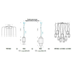 Подвесной светильник Sylcom Casa Blanca 0262 AMT + KIT 0262