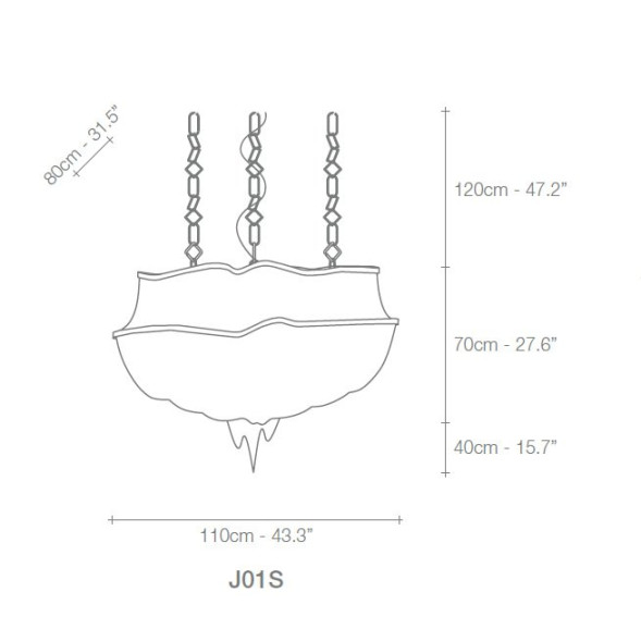 Подвесной светильник Terzani Atlantis J01S L6 C8