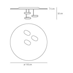 Настенно-потолочный светильник Artemide Droplet 1474110A