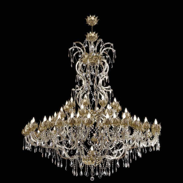 Люстра Beby Group Spiga 1810B01 Satin Gold Cognac