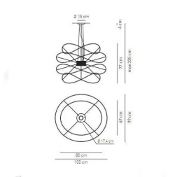 Подвесной светильник Axo Light Hoops SP HOOPS 4 SPHOOPS4ORORLED