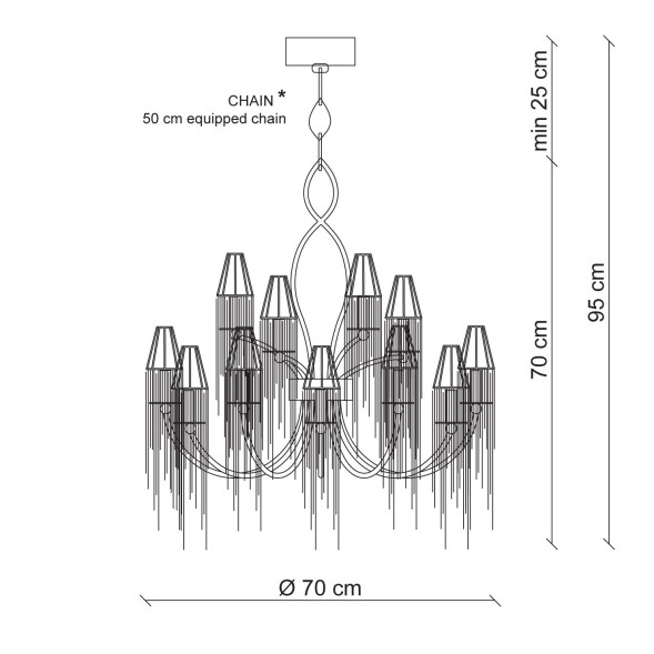 Люстра Patrizia Garganti Moulin Rouge PG324