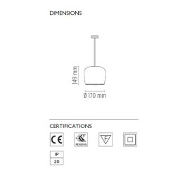 Подвесной светильник Flos AIM Small Fix White F0098009