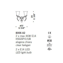 Бра De Majo 8006 A2 080060A20