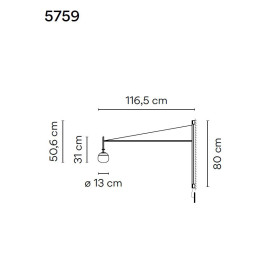 Бра Vibia Tempo 5759 58 /1B