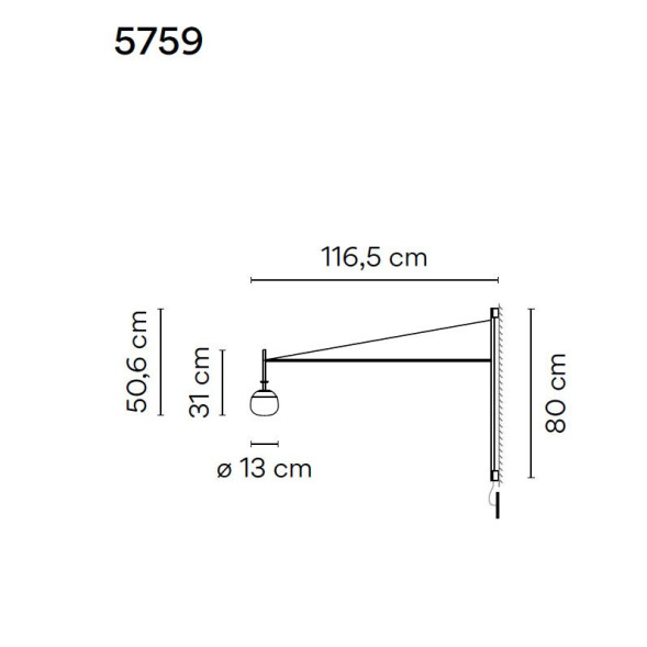 Бра Vibia Tempo 5759 58 /1B
