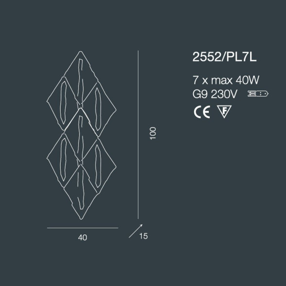 Настенно-потолочный светильник Bellart Alaska 2552/PL7L 04/V01