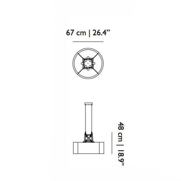 Подвесной светильник MOOOI Construction lamp Suspended M MOLCOLS-M-MB