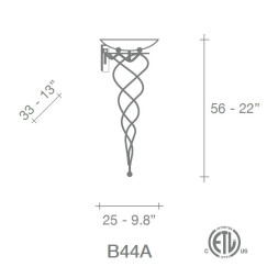 Бра Terzani Antinea B41A F1 B4