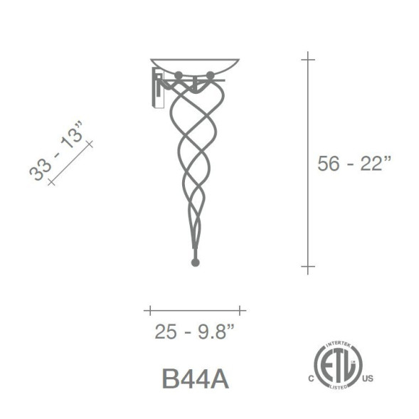 Бра Terzani Antinea B41A F1 B4