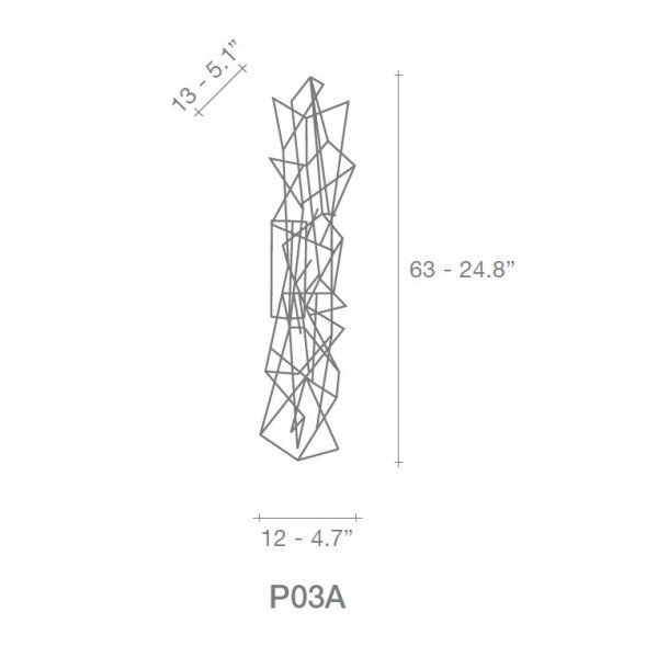 Настенно-потолочный светильник Terzani Etoile P03A E7 C8