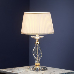 Настольная лампа Euroluce Alicante LP1 gold Clear shade