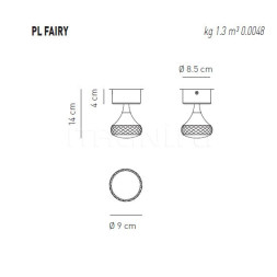 Потолочный светильник Axo Light Fairy PL FAIRY PLFAIRYXCSCRLED